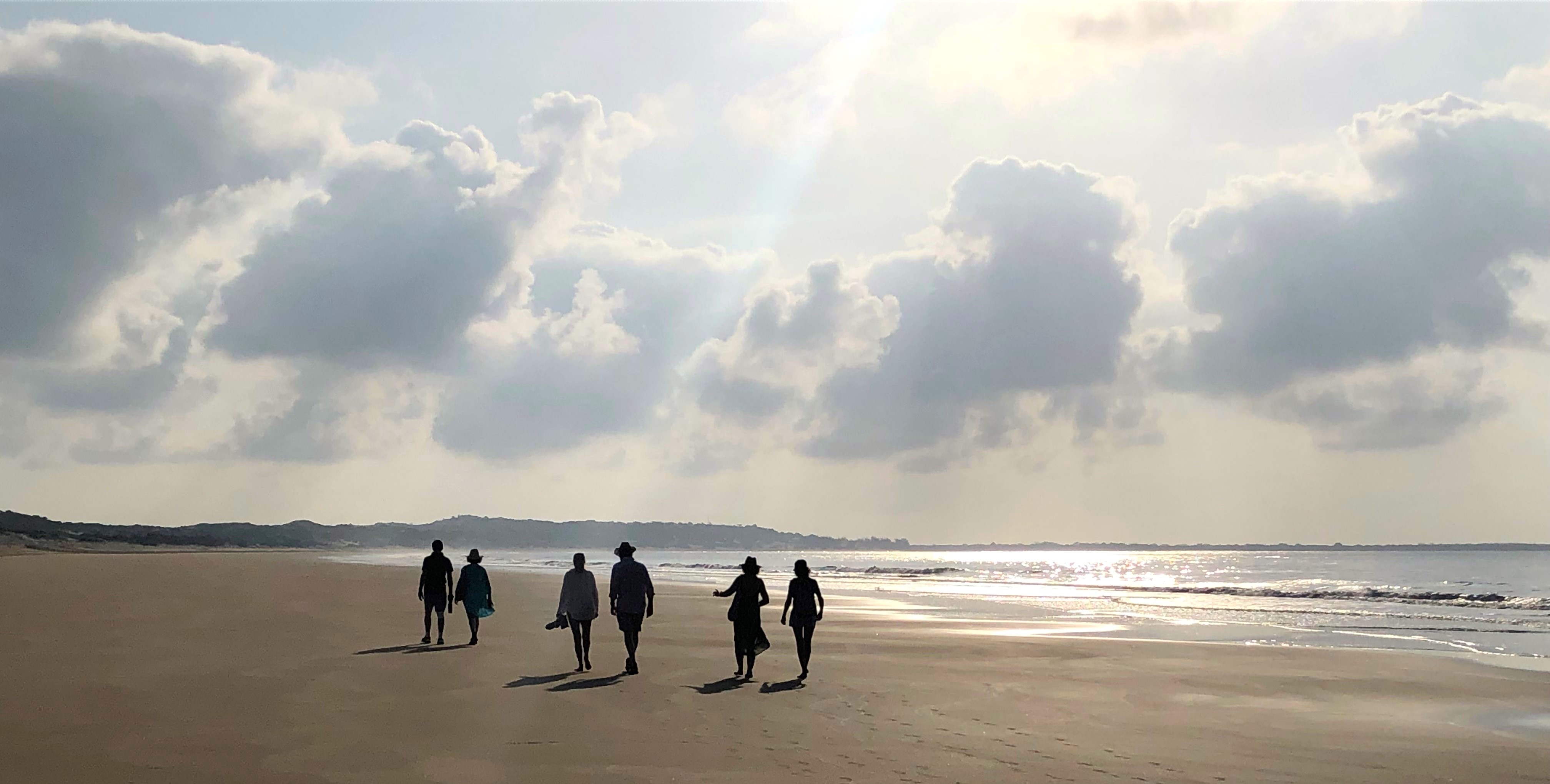 Morning walks along the eight-mile beach